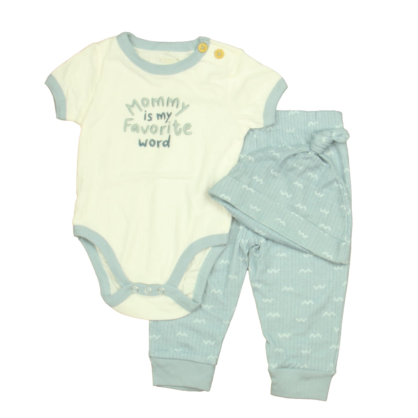 Tahari Boys Blue | White Apparel Sets Size: 6-9 Months