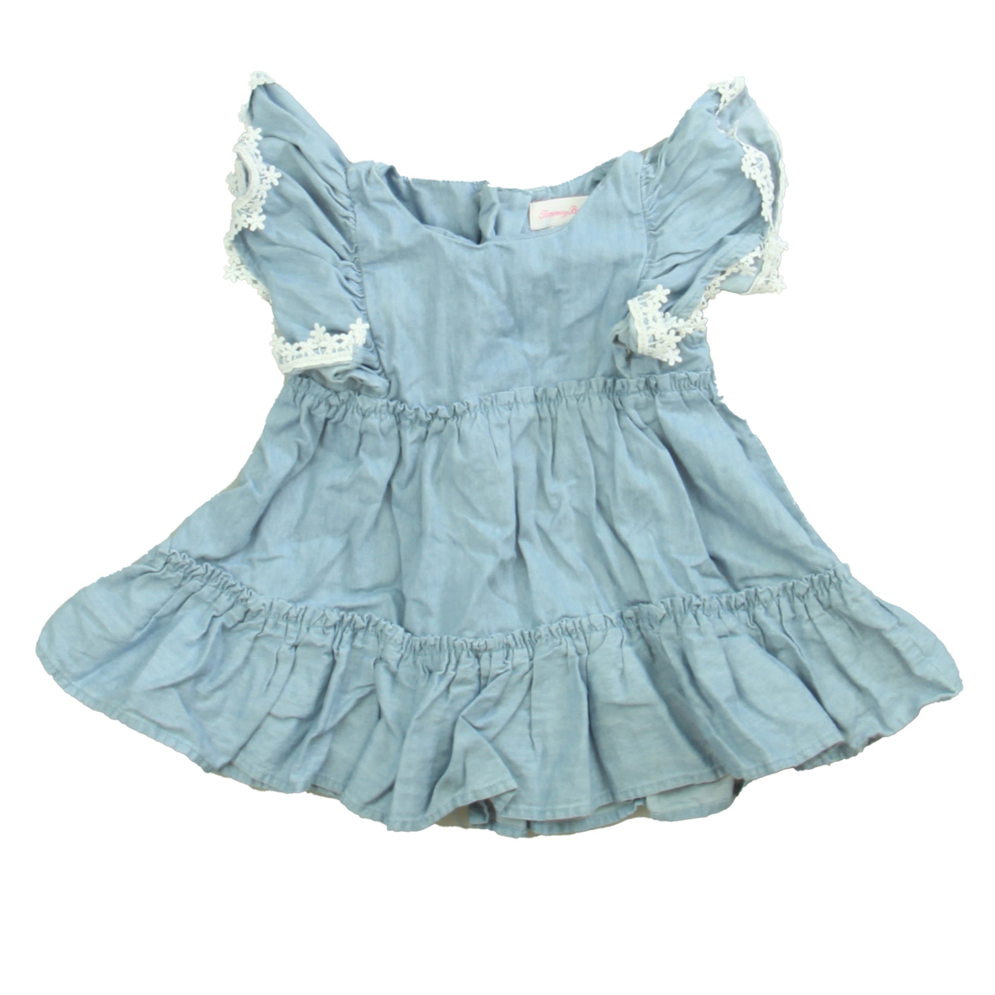 Tommy Bahama Girls Blue | White Dress Size: 2T Blue | White