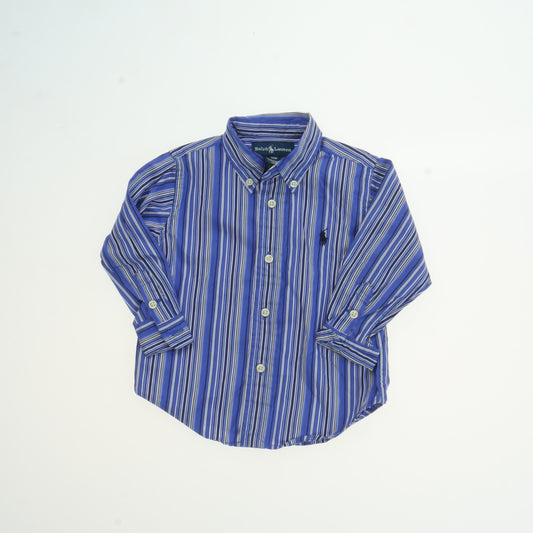 Ralph Lauren Boys Blue | White Button Down Long Sleeve Size: 18 Months Blue | White