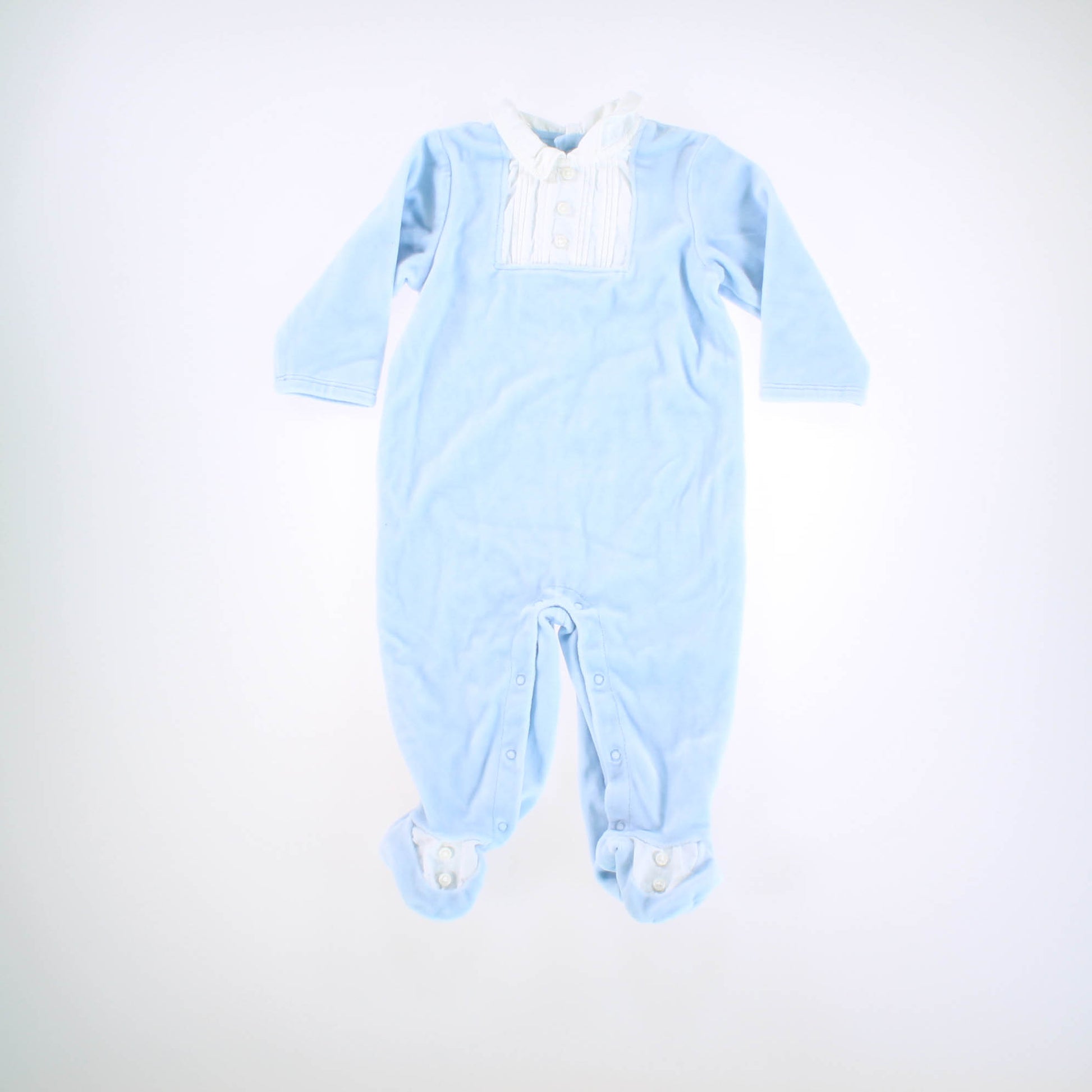 Janie and Jack Boys Blue | White Long Sleeve Outfit Size: 6-9 Months Blue | White