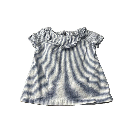 Carters Girls Blue | White Shirt Size: 3T Blue | White