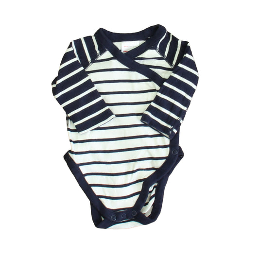 Hanna Andersson Boys Blue | White Onesie Size: 0-3 Months Blue | White