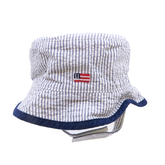 Janie and Jack Boys Blue | White Hat Size: 0-3 Months Blue | White