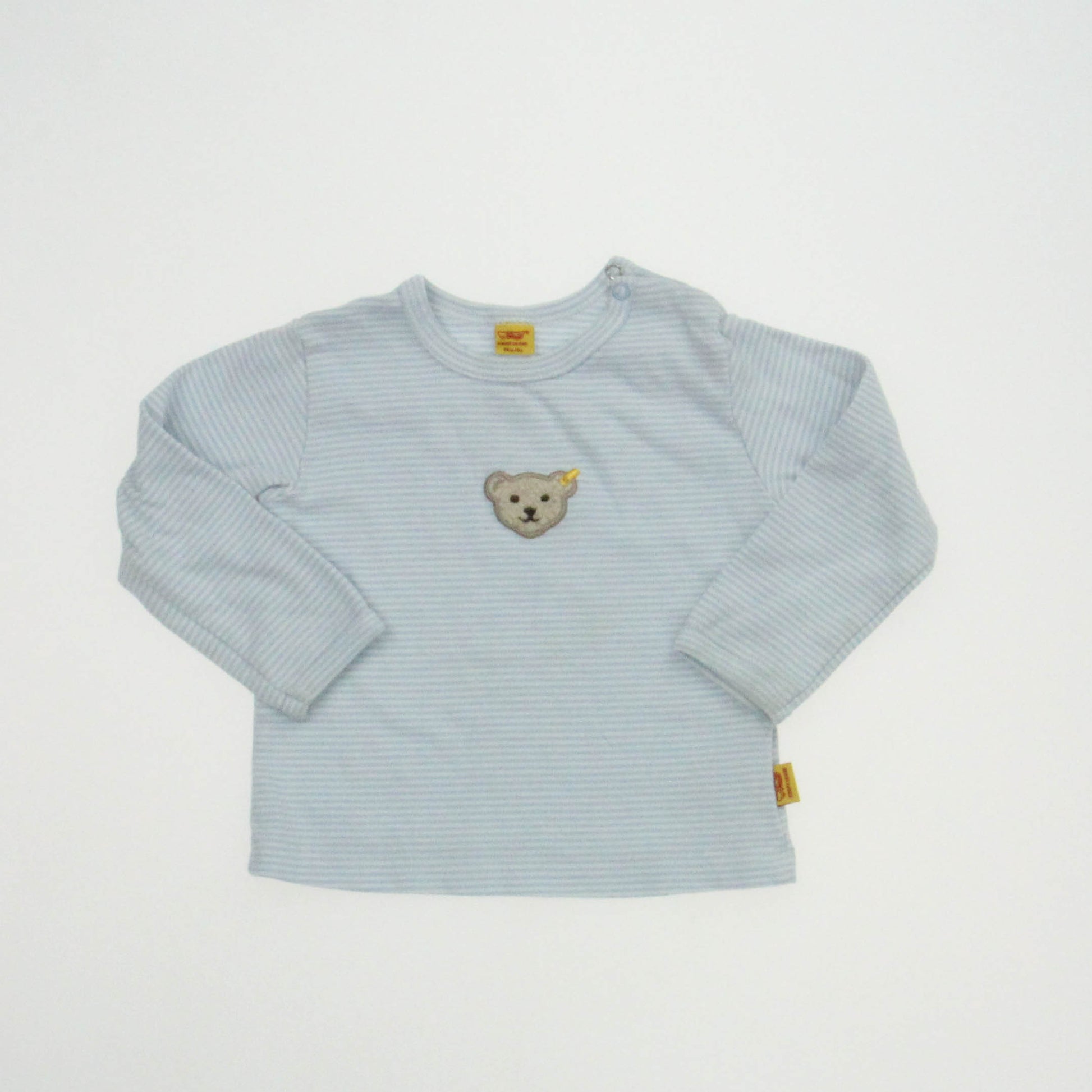 Steiff | Knopf Im Ohr Boys Blue | White Long Sleeve T-Shirt Size: 6 Months Blue | White