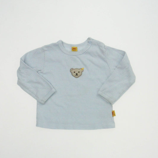 Steiff | Knopf Im Ohr Boys Blue | White Long Sleeve T-Shirt Size: 6 Months Blue | White
