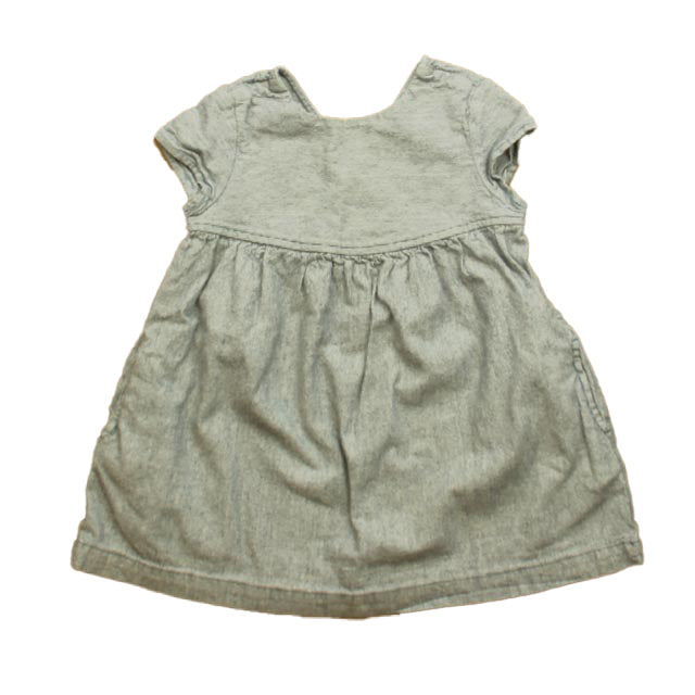 Hanna Andersson Girls Blue | White Dress Size: 3T Blue | White