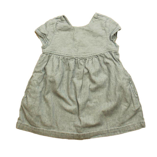 Hanna Andersson Girls Blue | White Dress Size: 3T Blue | White
