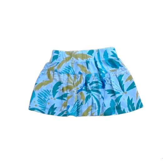 Tea Collection Girls Blue with Palm Trees Skirt Size: 3T Blue with Palm Trees