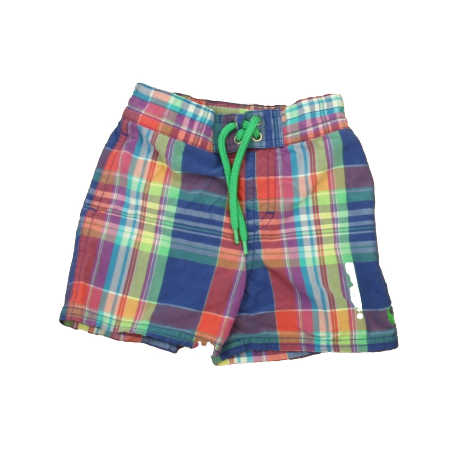 Ralph Lauren Boys Blue | Yellow | Green Plaid Trunks Size: 18 Months Blue | Yellow | Green Plaid