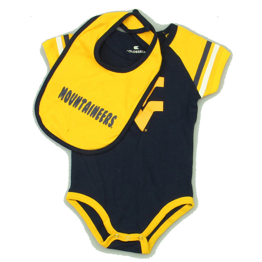 Colosseum Boys Blue | Yellow "Mountaineer" Onesie Size: 6-12 Months Blue | Yellow "Mountaineer"