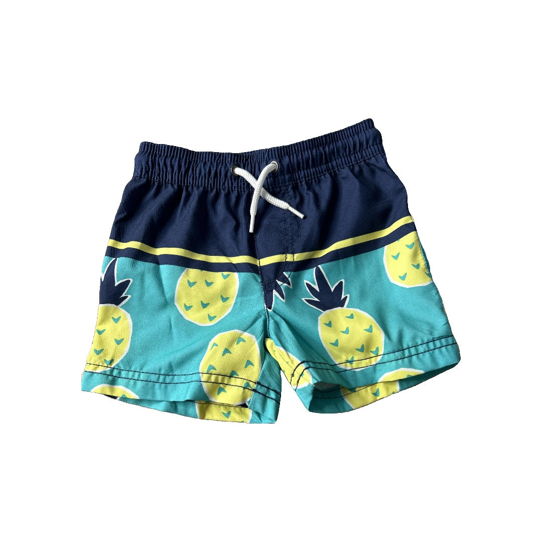 Carters Unisex Blue | Yellow | Pineapples Swimwear Size: 12 months Blue | Yellow | Pineapples