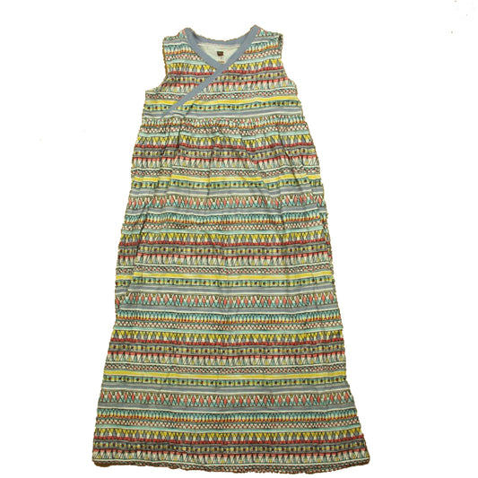 Tea Collection Girls Blue | Yellow | Pink Dress Size: 8 Years Blue | Yellow | Pink