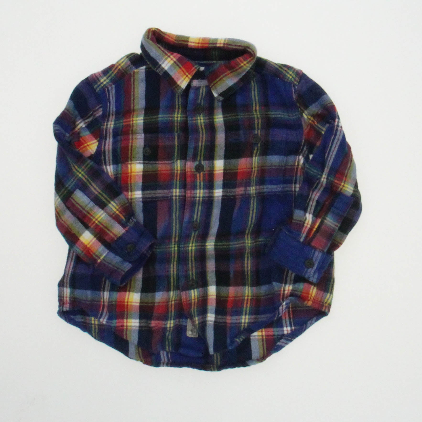 Ralph Lauren Boys Blue | Yellow | Red Button Down Long Sleeve Size: 12 Months Blue | Yellow | Red