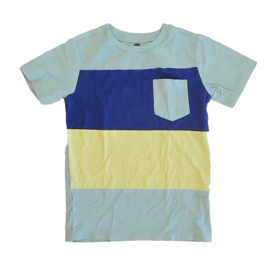 Tea Collection Boys Blue | Yellow Stripe T-Shirt Size: 10 Years Blue | Yellow Stripe