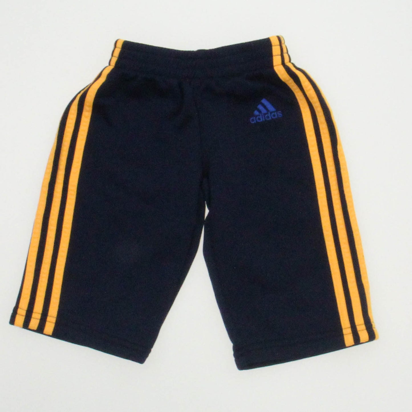 Adidas Boys Blue | Yellow Athletic Pants Size: 9 Months Blue | Yellow