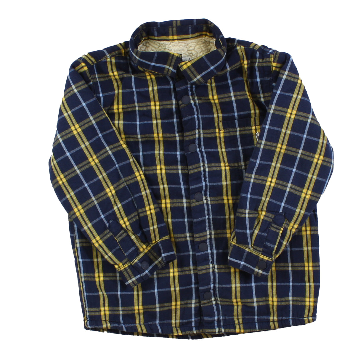 Mayoral Boys Blue | Yellow Button Down Long Sleeve Size: 18 Months Blue | Yellow