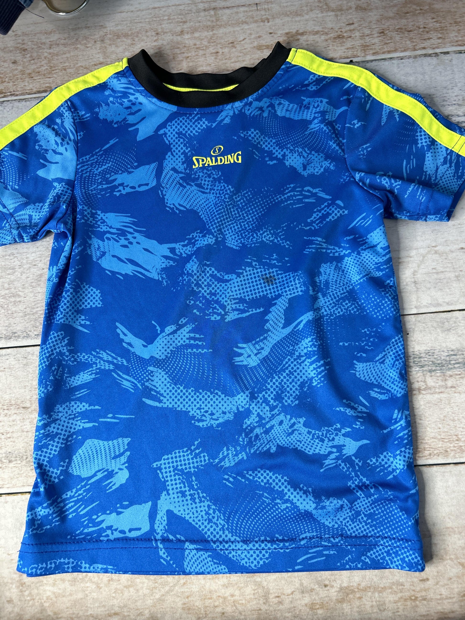 Boys Blue | Yellow Short Sleeve Shirt Size: 4T Blue | Yellow