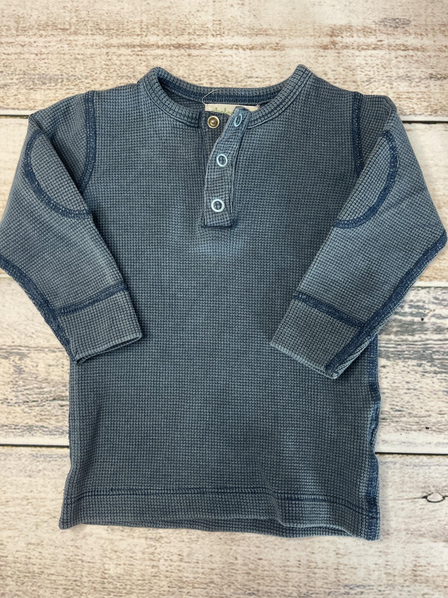Sapling Boys Blue Long Sleeve Shirt Size: 6-12 months Blue