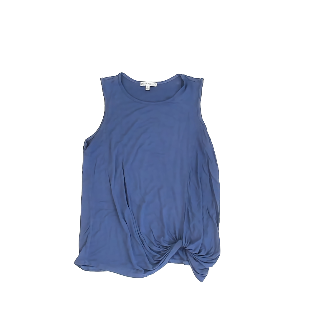 Crown of Hearts Girls Blue Tank Top Size: L Blue