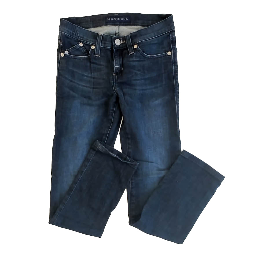 Rock & Republic Girls Blue Jeans Size: Junior 2 Blue