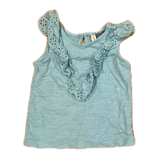 Janie and Jack Girls Blue Tank Top Size: 3T Blue