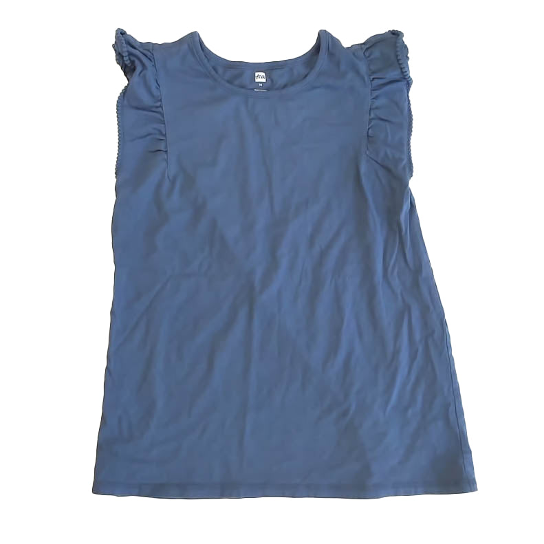 Tea Collection Girls Blue T-Shirt Size: 16 Years Blue