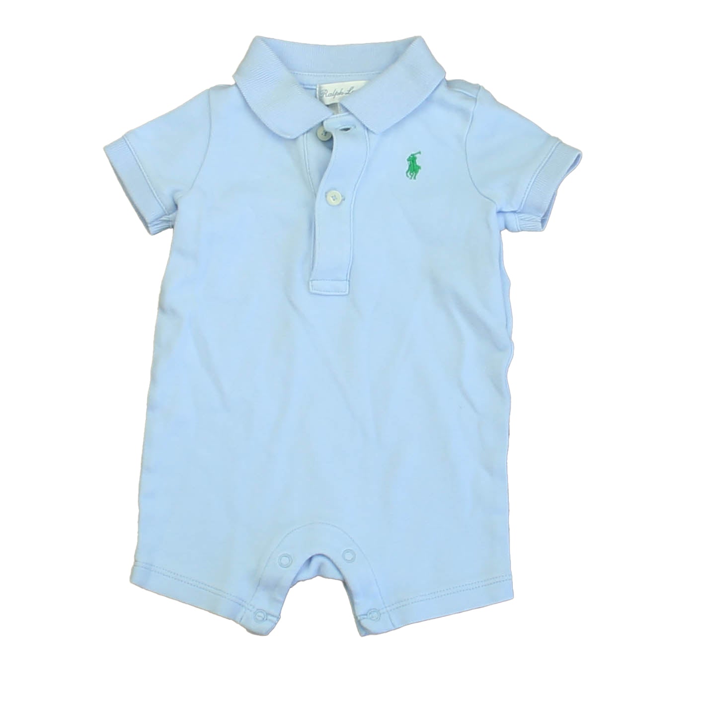Ralph Lauren Boys Blue Romper Size: 3 Months Blue