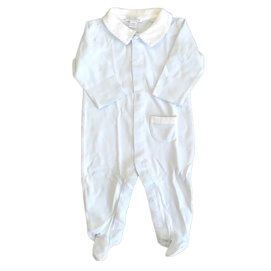 My First Chicco Boys Blue Long Sleeve Outfit Size: 6 Months Blue