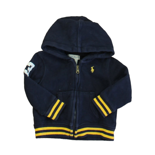 Ralph Lauren Boys Blue Hoodie Size: 6 Months Blue