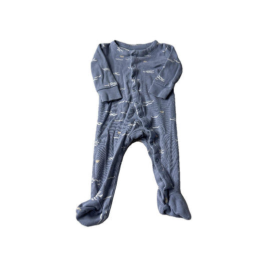 Colored Organics Boys Blue Long Sleeve Outfit Size: 0-3 months Blue