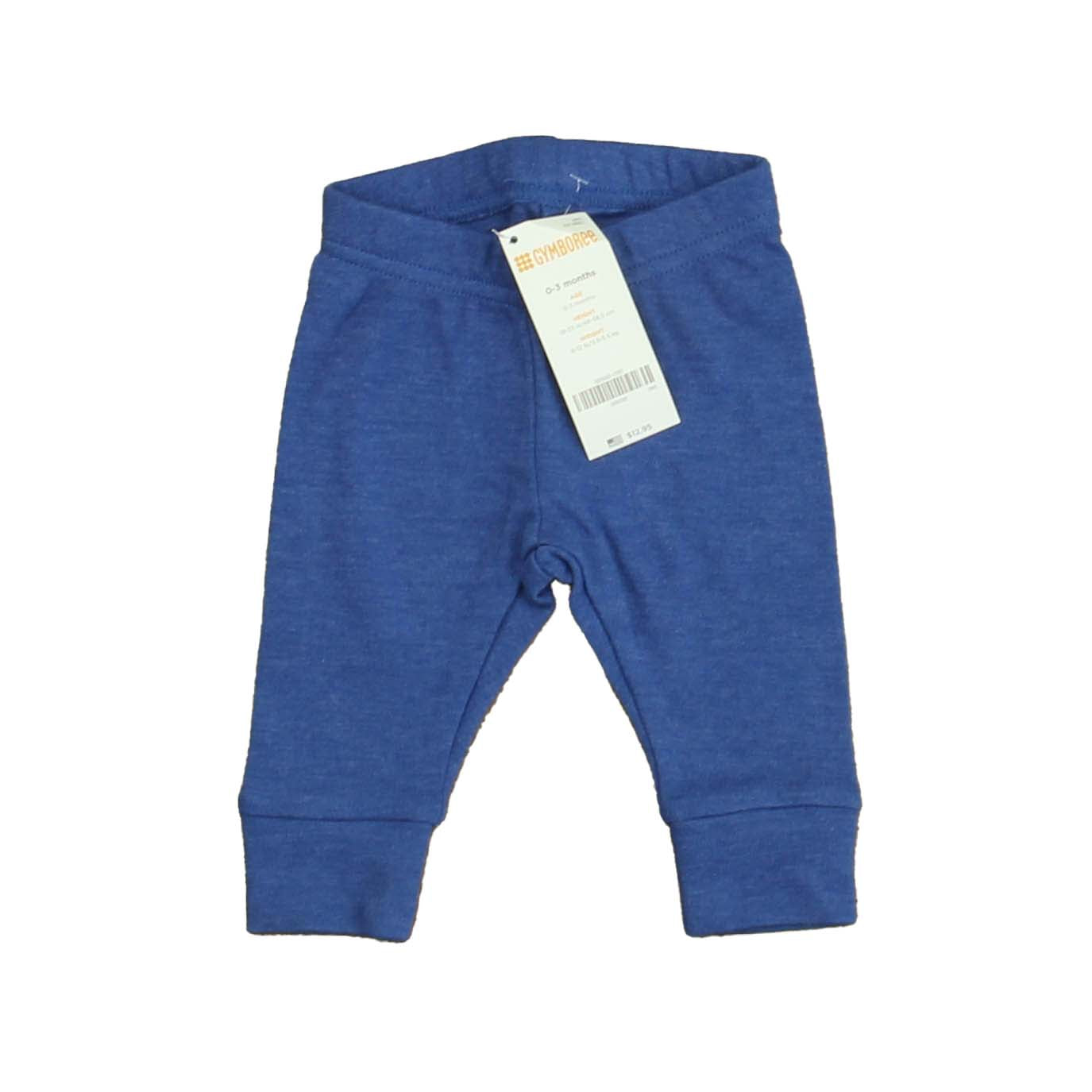 Gymboree Boys Blue Leggings Size: 0-3 Months Blue