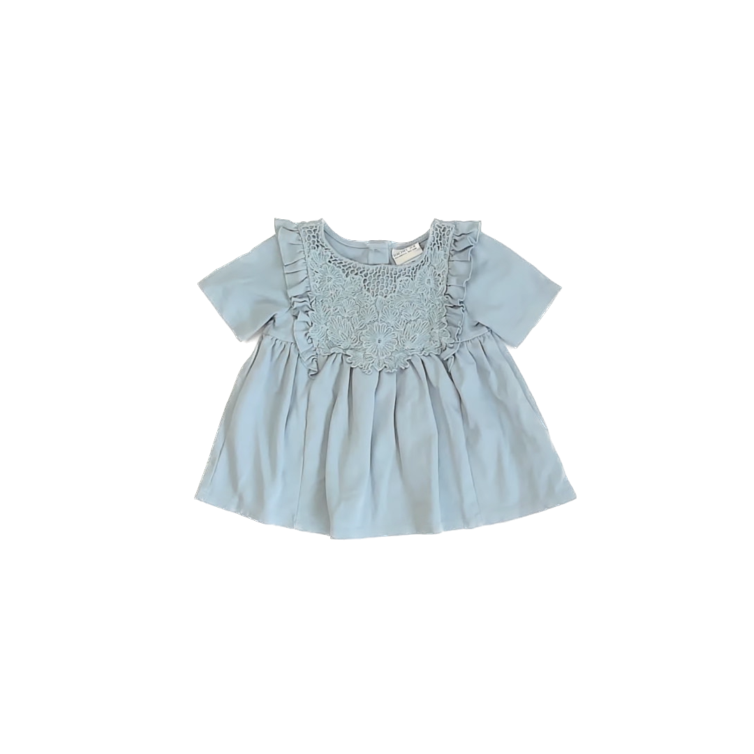 Rache Zoe Girls Blue Dress Size: 18 Months Blue