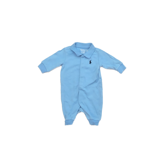 Ralph Lauren Boys Blue Long Sleeve Outfit Size: Newborn Blue