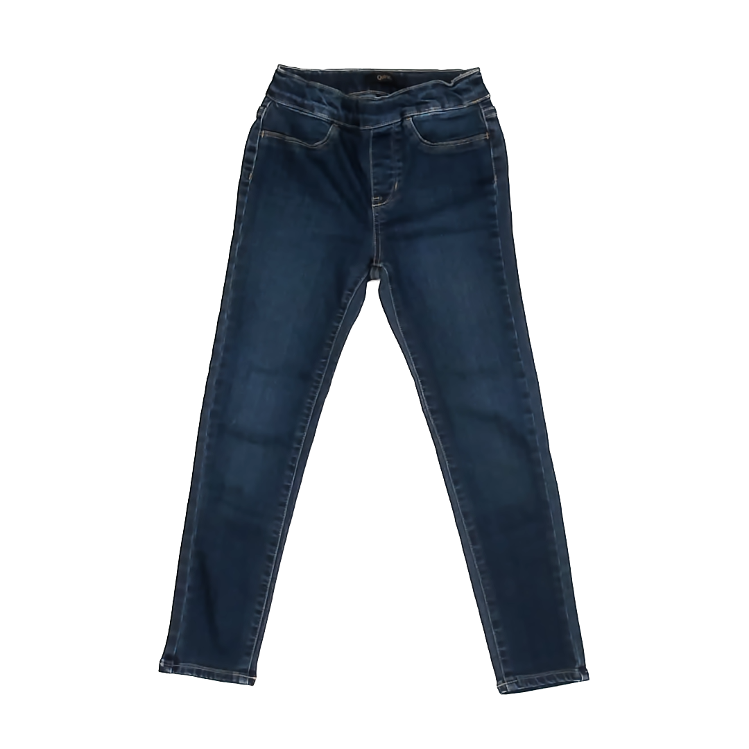 Quince Girls Blue Jeggings Size: 7 Years Blue
