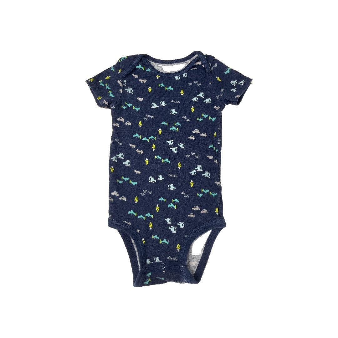 Carters Boys Blue Onesie Size: 18 months Blue