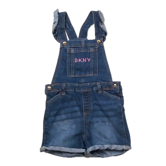 DKNY Girls Blue Overall Shorts Size: 4T Blue