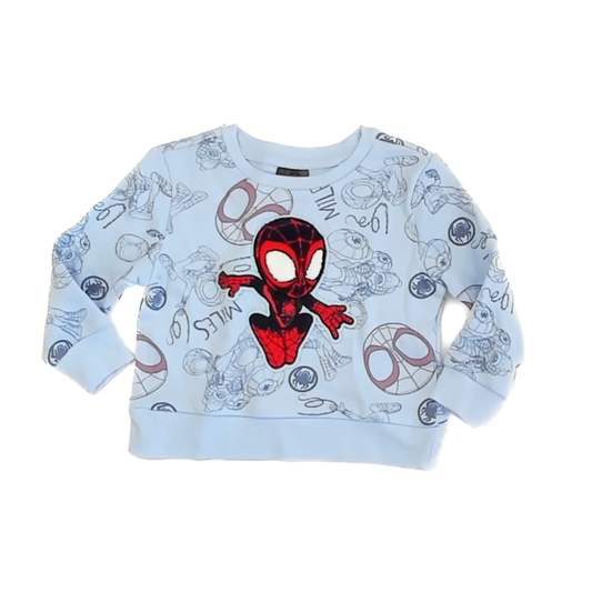 Marvel Boys Blue Sweatshirt Size: 12 Months Blue
