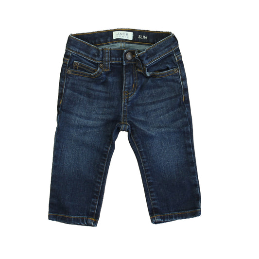 Janie and Jack Boys Blue Jeans Size: 6-12 Months