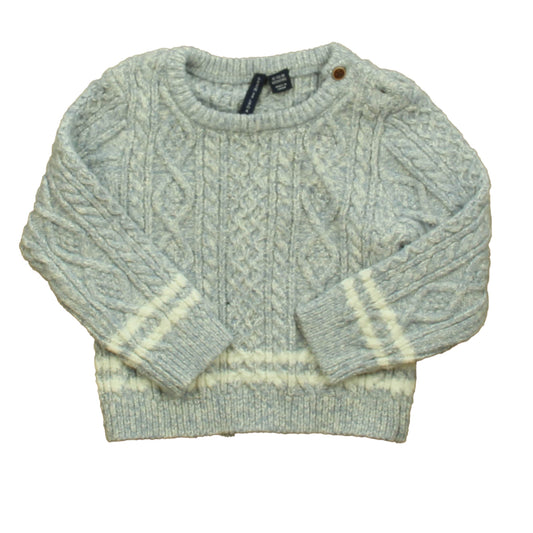 Janie and Jack Girls Blue Sweater Size: 12-18 Months Blue