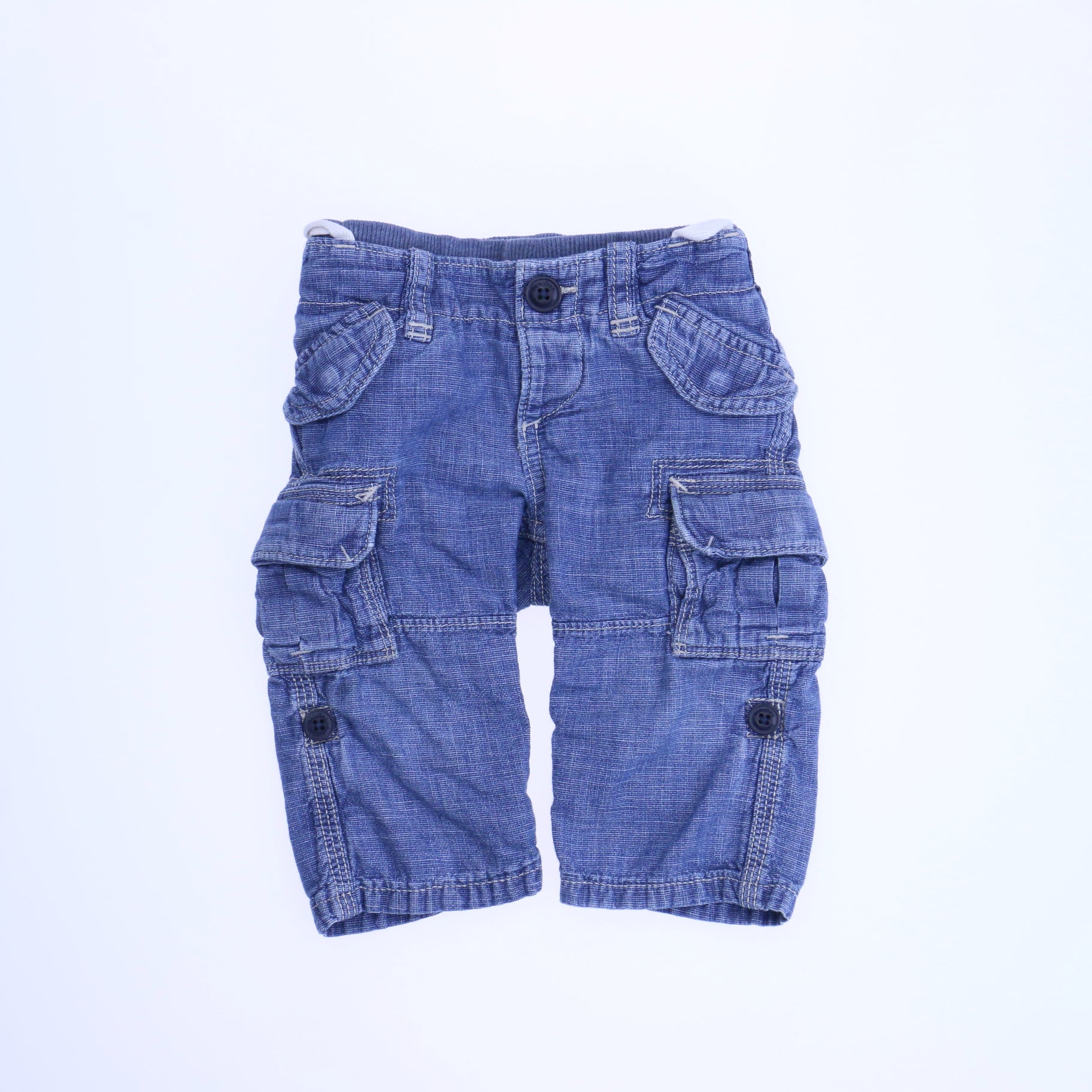 Gap Boys Blue Cargo Pants Size: 6-12 Months Blue