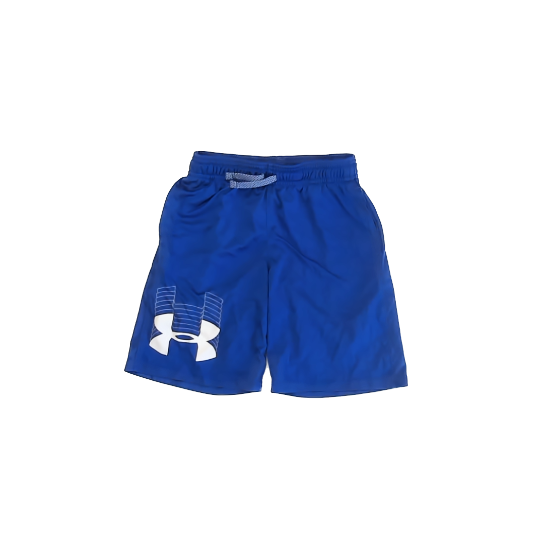 Under Armour Boys Blue Athletic Shorts Size: 7 Years (YXS) Blue