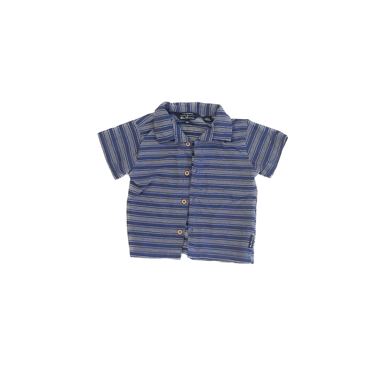 Ben Sherman Boys Blue Button Down Short Sleeve Size: 18 Months Blue