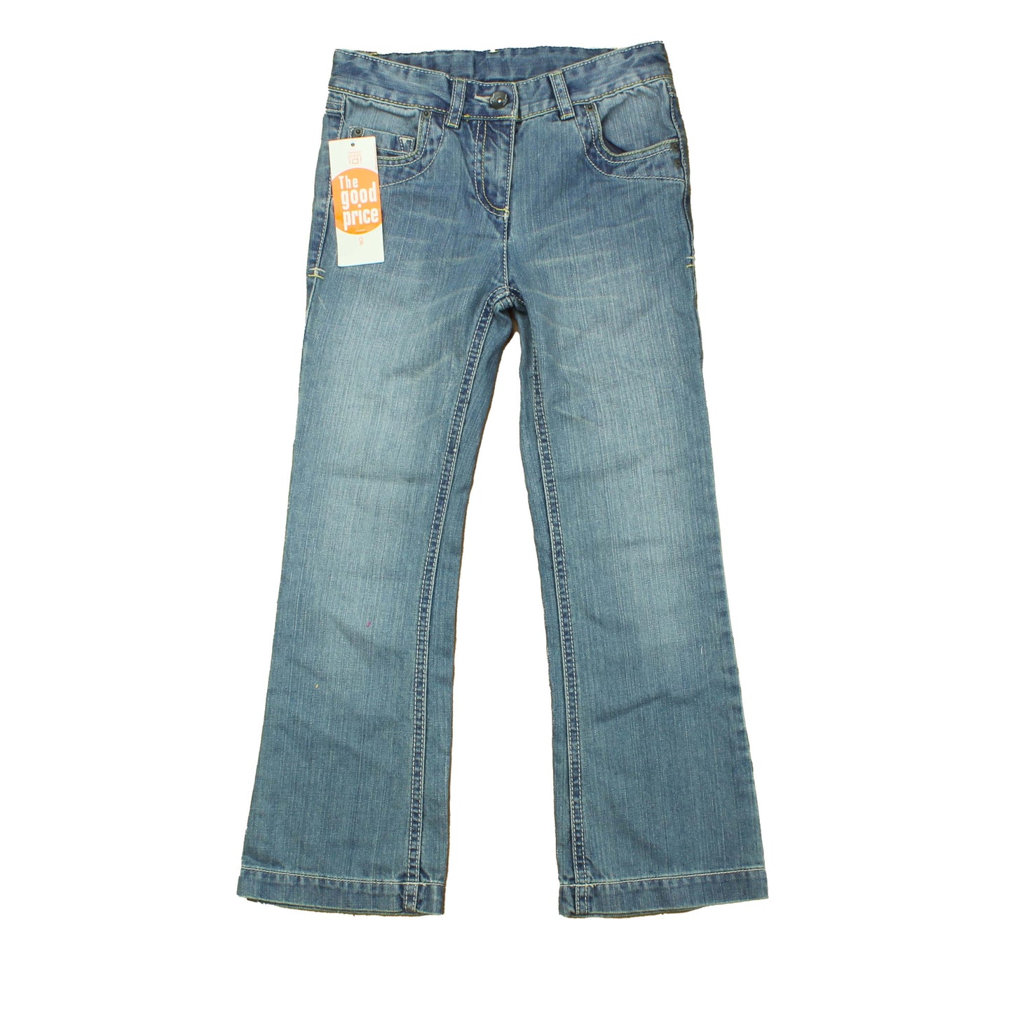 Okaidi Girls Blue Jeans Size: 7 Years