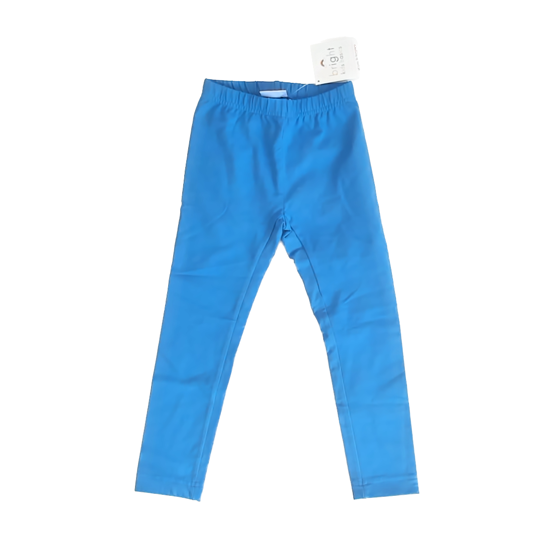 Hanna Andersson Girls Blue Leggings Size: 5T Blue