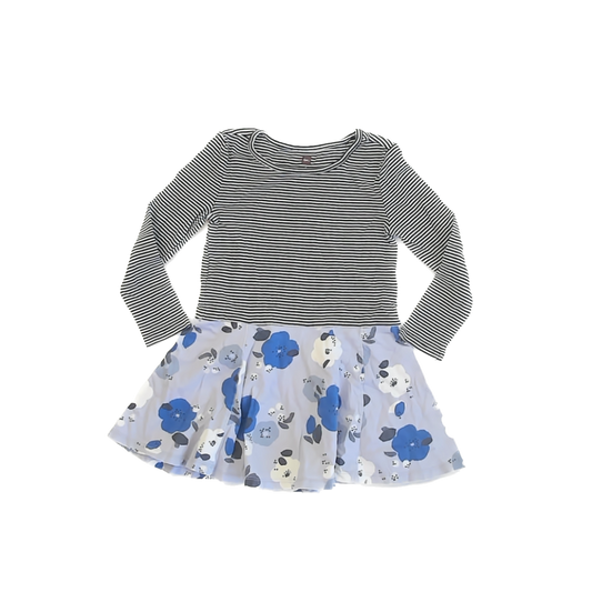 Tea Collection Girls Blue Dress Size: 4T Blue