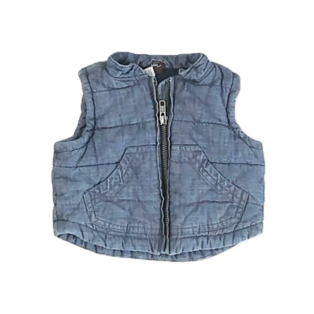Tea Collection Girls Blue Vest Size: 3-6 Months Blue