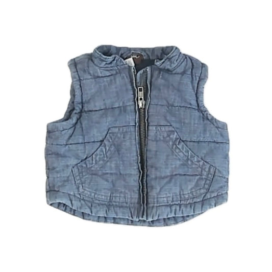 Tea Collection Girls Blue Vest Size: 3-6 Months Blue