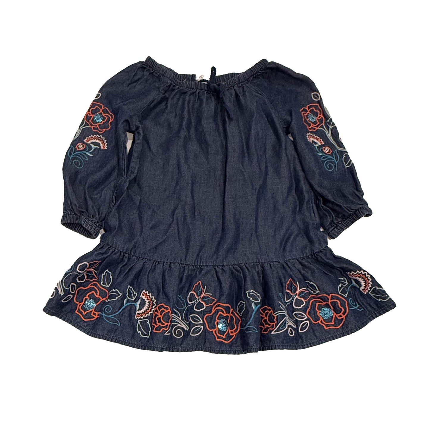 Flapdoodles Girls Blue Dress Size: 3T Blue
