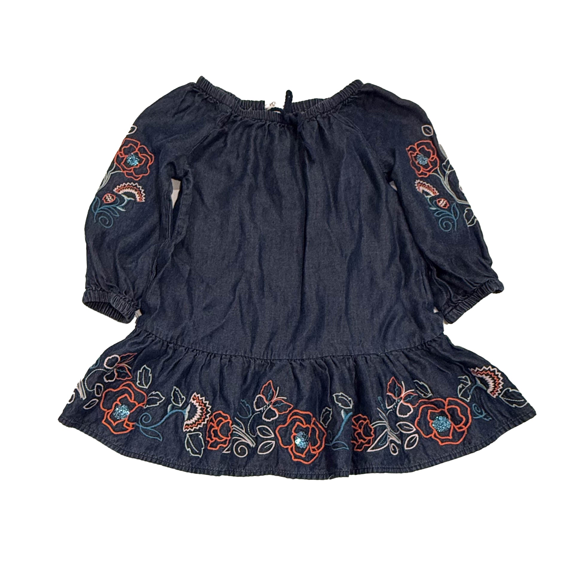 Flapdoodles Girls Blue Dress Size: 3T Blue