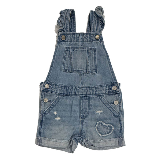 Gap Girls Blue Overall Shorts Size: 3T Blue